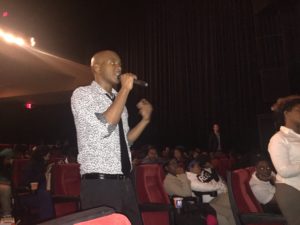 DC Educator speaking with panelists after his students watched The Birth of a Nation